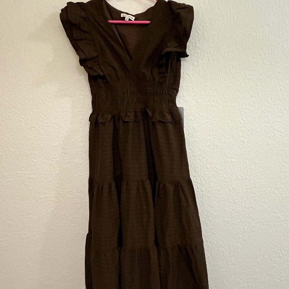 NWT Elegant Brown Women's Dress